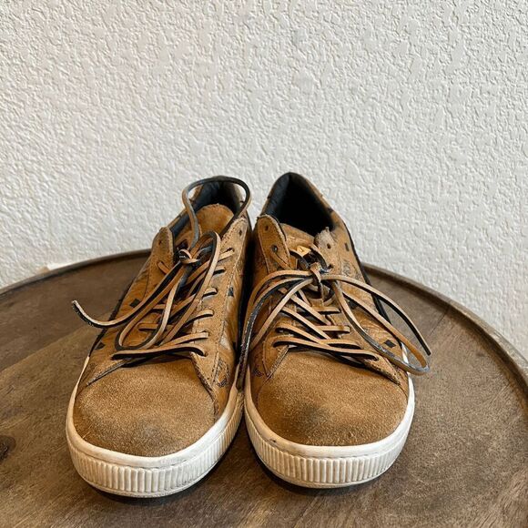 Puma x MCM Suede Leather Buckthorn Brown Sneakers Men's Size 6.5 - Picture 2 of 15